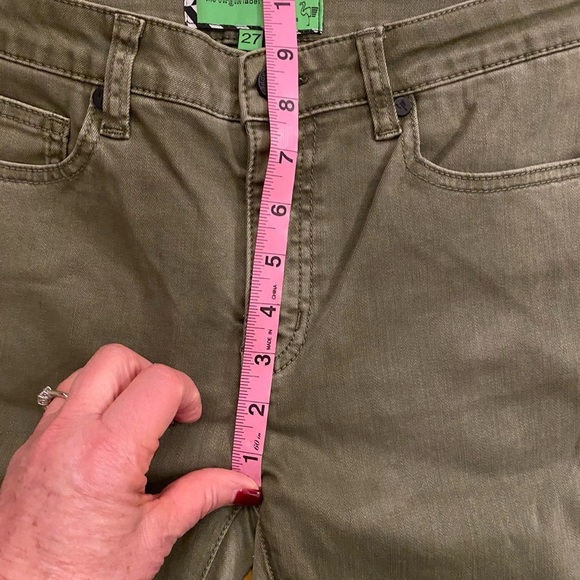 Free people Women’s Sandrine Rose Army Olive Green New size 27 virgin label - Picture 8 of 12